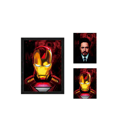 Anime Lenticular Marvel Poster 2 Charaktere ändern Bilder Manga 3D Flip Poster Wanddekor