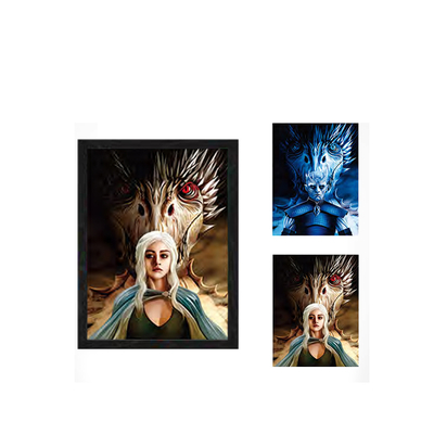 Anime Lenticular Marvel Poster 2 Charaktere ändern Bilder Manga 3D Flip Poster Wanddekor
