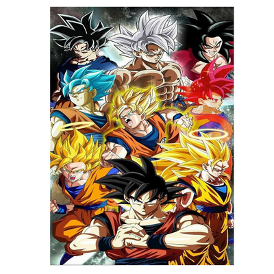 Zeichentrickfilm 3D-Poster Lentikulärer Flip-Effekt Anime-Thema 75 LPI Lentikuläres Drucken Dekoration Malerei