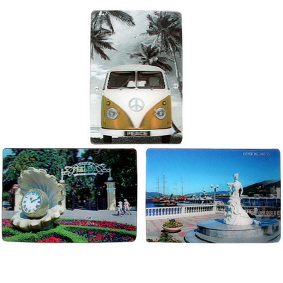3D-Kühlschrankmagnete 3D-Linsen-Kreativkühlschrankmagnet Magnetische 3D-Magnete Touristen Souvenir