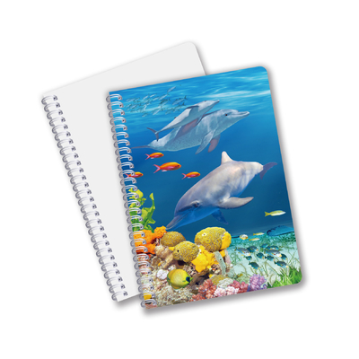 Alltäglicher Gebrauch Gute Qualität Made in China Öko-freundliches PET Langlebiges Custom Sheets 3D-Linsen-Spiral-Notebook
