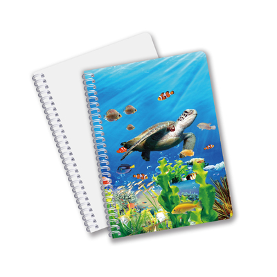 Großhandel angepasste Warmverkaufsmenge A6 A5 A4 PET-Spiral 3D-Linsenform CMYK-Druck-Notebooks für Büroarbeiten