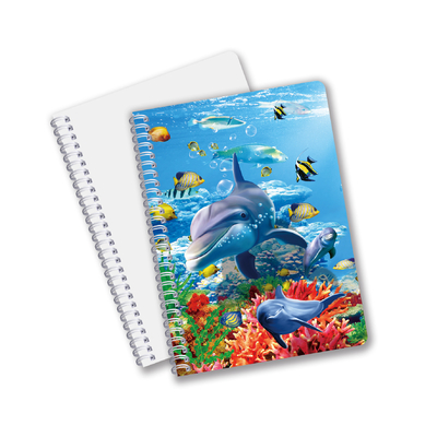 Gute Qualität Personalisiertes 3D-Linsen-PET-Material Werbegeschenk Spiral 3D-Druck-Notebook