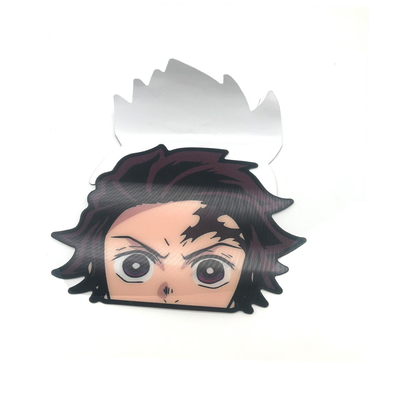 Wasserdichtes Aufkleber für den Wechsel von Flips Bewegungsaufkleber Lentikular 3D Anime Aufkleber für Auto Laptop Gepäckdekoration