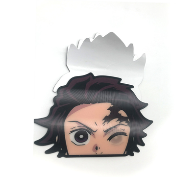 Wasserdichtes Aufkleber für den Wechsel von Flips Bewegungsaufkleber Lentikular 3D Anime Aufkleber für Auto Laptop Gepäckdekoration