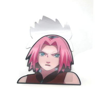 Wasserdichtes Aufkleber für den Wechsel von Flips Bewegungsaufkleber Lentikular 3D Anime Aufkleber für Auto Laptop Gepäckdekoration