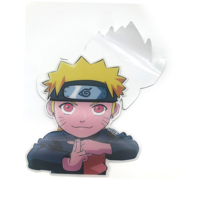 Hologramm 3d Linsenwand Auto Aufkleber Custom Cute 3d Anime Motion Aufkleber mit Logo Wasserdicht Tapeten Aufkleber