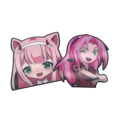 Hologramm 3d Linsenwand Auto Aufkleber Custom Cute 3d Anime Motion Aufkleber mit Logo Wasserdicht Tapeten Aufkleber
