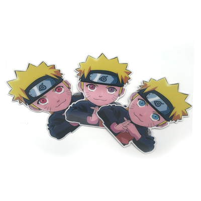 Hot Sale Auto-Aufkleber Custom Anime 3D Verändern Flip Motion Effekt Drucken Lenticular Auto Aufkleber