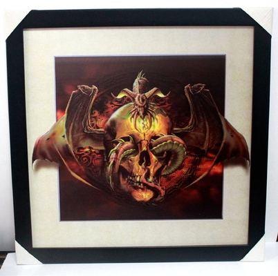 3D-Poster aus PET-Linsendruck 3D-Malerei mit schwarzem PS-Rahmen für die Wohnkultur