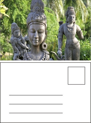 Souvenirgeschenke 3D-Postkarte Umzugskarten für Wahrzeichen Gebäude Landschaft