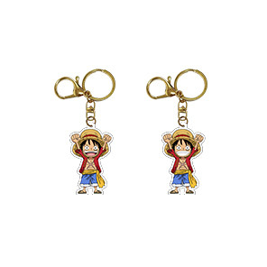 China Acryl Schlüsselhalter mit UV-Druck Anime Charms Kunststoff mit Edelstahl