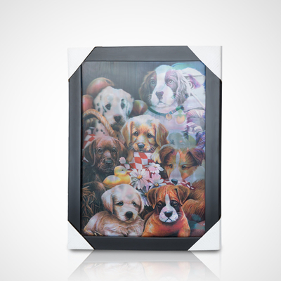 3D-Poster für Linsenmalerei PET 30*40cm 5D-Poster für Linsenmalerei Tiger 3D-Malerei mit schwarzem Rahmen für die Wohnkultur