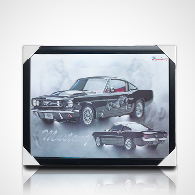 3D-Poster aus PET-Linsendruck 3D-Malerei mit schwarzem PS-Rahmen für die Wohnkultur