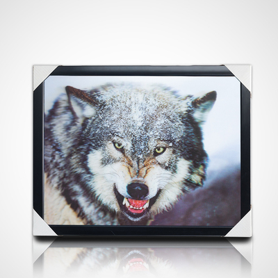 3D-Linsenmalerei Stoffdesigns PET 40*30cm 5D 3D-Linsenmalerei Pferd mit schwarzem Rahmen