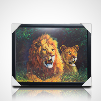 3D-Linsenmalerei mit schwarzem Rahmen 40*30cm PET 5D 3D-Linsenmalerei Bilderrahmen Kunstwerk Moderne Bilder