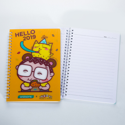 Großhandel anpassen Marktfähige Produkte Billige 3D-Linsen-Hardcover Sprial Bindung Tier Notepad Notebook
