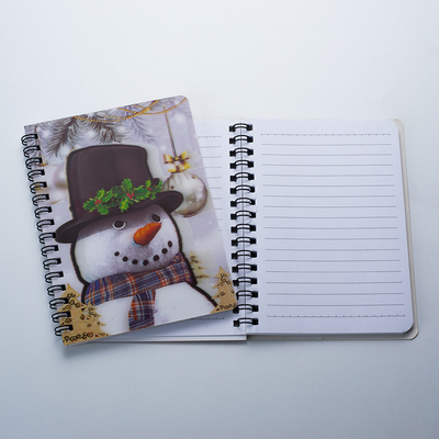 Großhandel anpassen Marktfähige Produkte Billige 3D-Linsen-Hardcover Sprial Bindung Tier Notepad Notebook