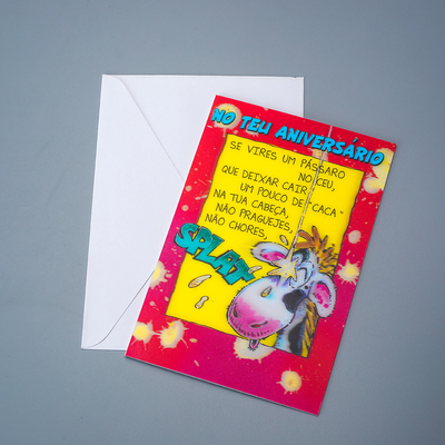 Custom hochwertige farbenfrohe Grußkarte Goldfolie Prägung Briefmarke Danke Karte für Geschenke