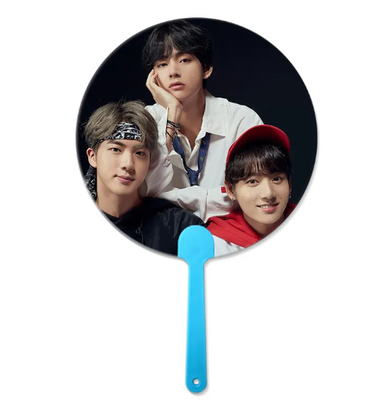 16x17cm Flip 3D Lenticular Handfan für Korea Star Werbe 3D Handfan für Korea Celebrity