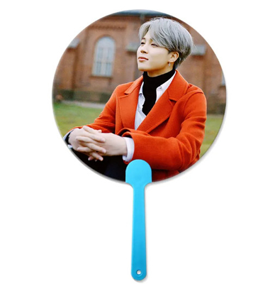 16x17cm Flip 3D Lenticular Handfan für Korea Star Werbe 3D Handfan für Korea Celebrity
