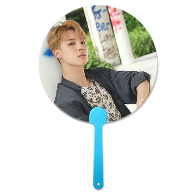 16x17cm Flip 3D Lenticular Handfan für Korea Star Werbe 3D Handfan für Korea Celebrity