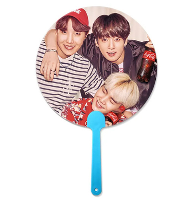 0.6mm PET Kunststoff Korea Berühmtheit 3d Handfan 3d Linsenhandfan mit Idol Bild