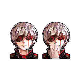 Custom Printing Logo Label PVC Anime Auto Aufkleber Anime Motion Card Aufkleber Wasserdicht 3D Anime Aufkleber