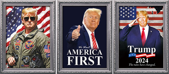 TRUMP entwirft 3D-Druck Customized 3D Lenticular Poster 3D Lenticular Printing
