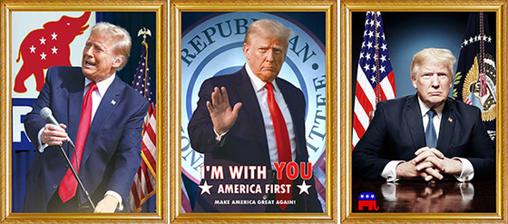 TRUMP entwirft 3D-Druck Customized 3D Lenticular Poster 3D Lenticular Printing