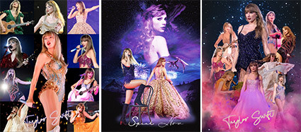 Custom Aufkleber Supper Star Tyleor Swift Wechsel Flip Decals Motion Aufkleber 3D Lenticular Auto Aufkleber Anime