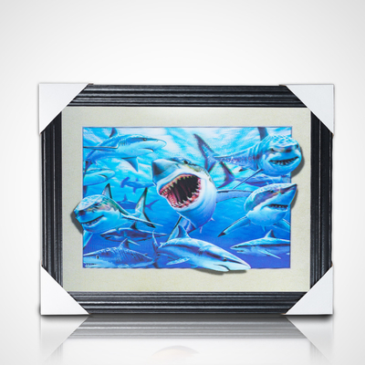 Hot Sell High Definition Werbegeschenk Japanische 3D-Linsen-Animeplakate mit Rahmen