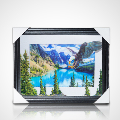 Hot Sell High Definition Werbegeschenk Japanische 3D-Linsen-Animeplakate mit Rahmen