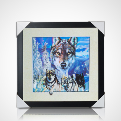 Bilder von Wildtieren Lentikular Plakat 3D-Druck Werbung mit Tiefeffekt