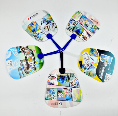 Custom Beautiful Designs 3D Lenticular Handventilator Kunststoff PET 3D Werbehandventilator Cartoon 3D Lenticular Ventilator