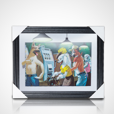 Custom Print 3D Dragon Ball Film Poster Flip 3D Animation 3D Bild mit schwarzem Rahmen Integriertes Kunstthema