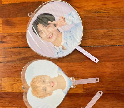 Custom KPop Veranstaltung Ventilator für Geschenk Custom Kunststoff PET Transparent 3D Ventilator