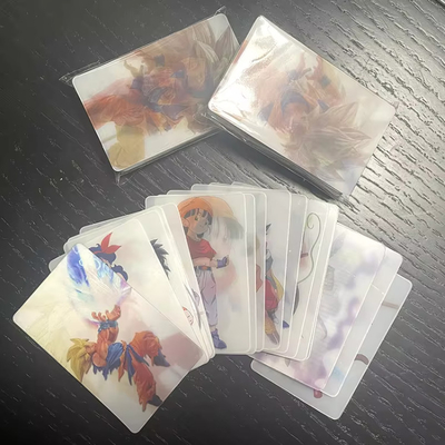Custom 2 Bilder Flip Komisch Lentikulär 3D Bild Visitenkarte Lentikulär 3D Karte
