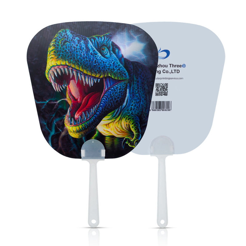 Persönlich angepasste lentikulare 3D-Animation Korea KPOP Idol Flip 3d Handventilator Transparentes Gewebe Handventilator für Geschenke Set