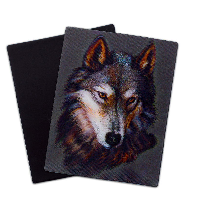 Wolf Eule Wildtiere 3D Magnete Linsen 3D Kühlschrank Magnet für Touristen