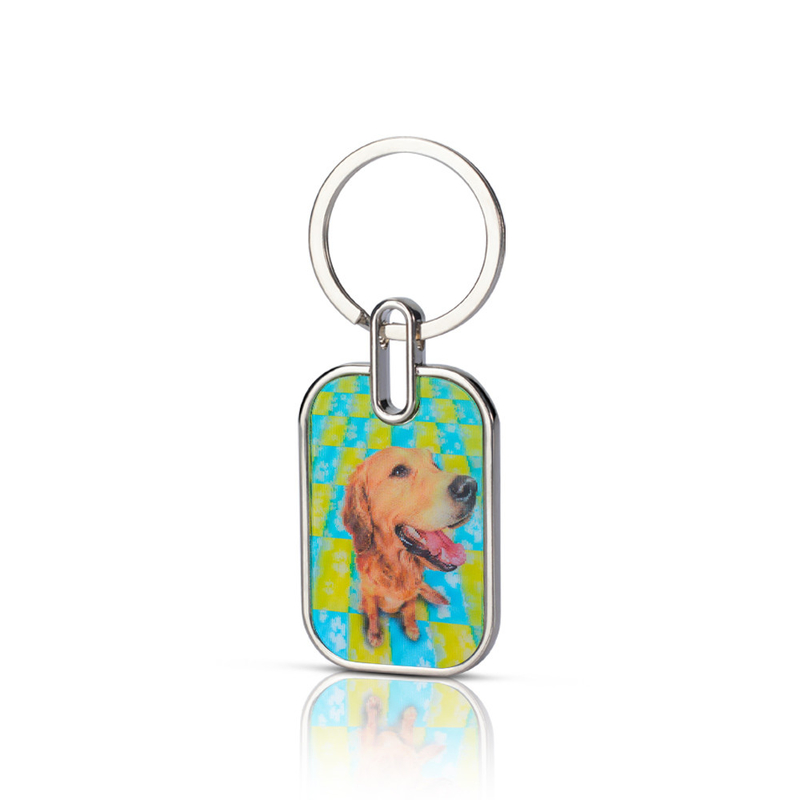Custom Design Ihr eigener Glitzer Acrylschlüsselbund Anime niedlicher Acrylscharm mit Make-Own-Design-Druck