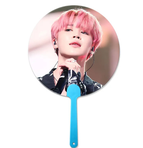 0.6mm PET Kunststoff Korea Berühmtheit 3d Handfan 3d Linsenhandfan mit Idol Bild