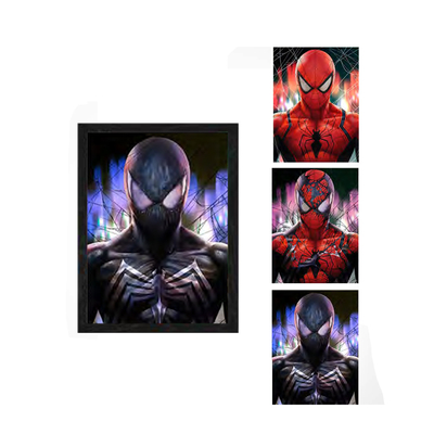 Anime Lenticular Marvel Poster 2 Charaktere ändern Bilder Manga 3D Flip Poster Wanddekor