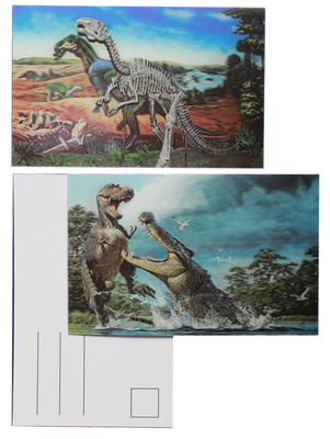 Kindergeschenke Dinosaurierkarte 3D-Animation Bild 3D-Postkarte Bewegt Karten