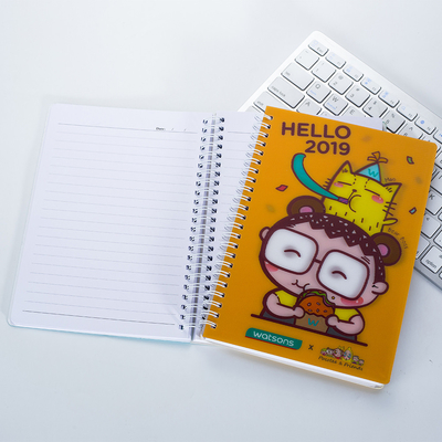 Großhandel anpassen Marktfähige Produkte Billige 3D-Linsen-Hardcover Sprial Bindung Tier Notepad Notebook