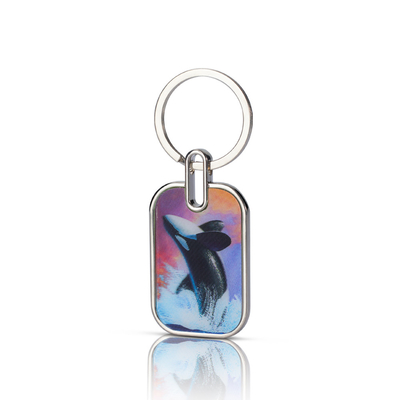 China Acryl Schlüsselhalter mit UV-Druck Anime Charms Kunststoff mit Edelstahl
